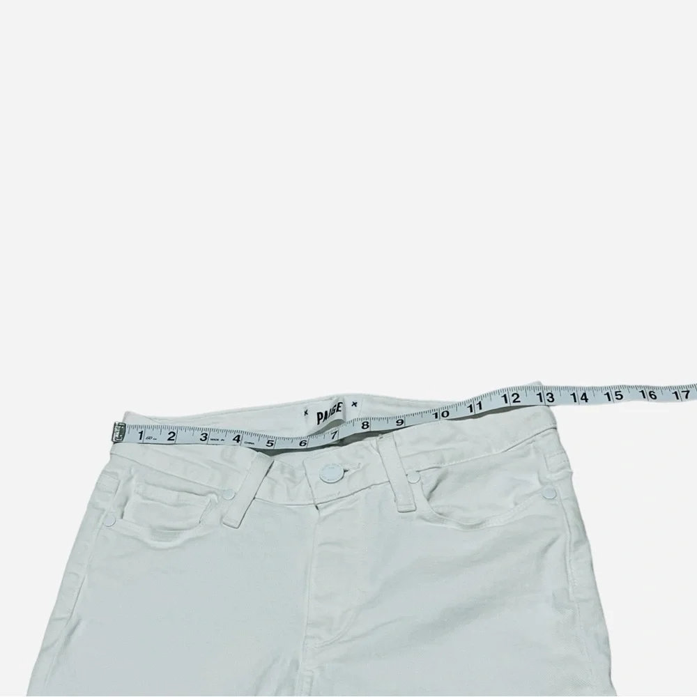 PAIGE Hoxton Ankle Skinny White Crisp Size 26